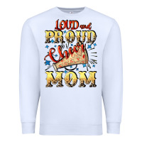 White Loud and proud cheer Mom Mother's Day Premium Sweatshirt - CowGirlArtShop