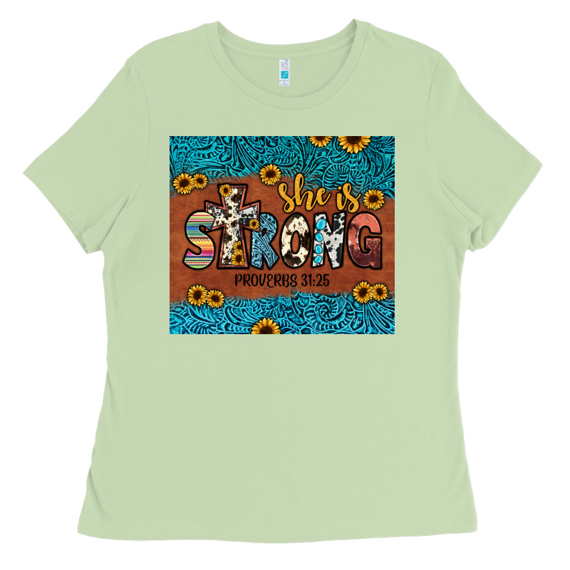 She Is Strong Ladies Tee by JahusDesignShop | Teevron