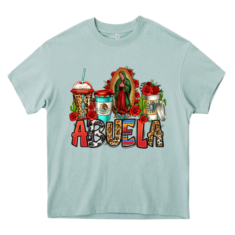 Lady Of Guadalupe Abuela Coffee Cups Heavy Core Tee by Jasminsmagicworld | Teevron