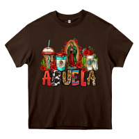 Chocolate Brown lady of guadalupe abuela coffee cups Heavy Core Tee - Jasminsmagicworld