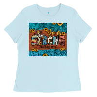Baby Blue she is strong Ladies Tee - JahusDesignShop