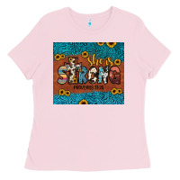 Bubblegum Pink she is strong Ladies Tee - JahusDesignShop