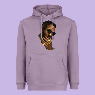 Black Man Heavyweight Hoodie Designed By Howdyjamesfarm