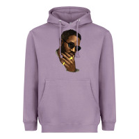 Lavender Black man Heavyweight Hoodie - HowdyJamesFarm