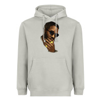 Moon Dust Black man Heavyweight Hoodie - HowdyJamesFarm