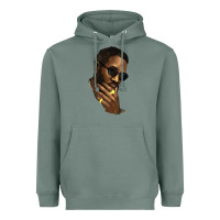 Sage Black man Heavyweight Hoodie - HowdyJamesFarm