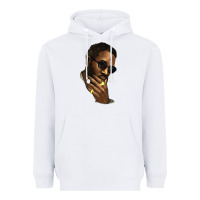 White Black man Heavyweight Hoodie - HowdyJamesFarm