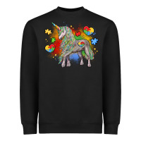 Black autism unicorn Heavyweight Sweatshirt - LillyAllenDesigns