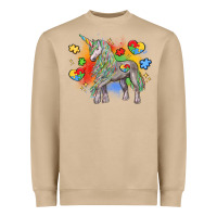 Mushroom autism unicorn Heavyweight Sweatshirt - LillyAllenDesigns