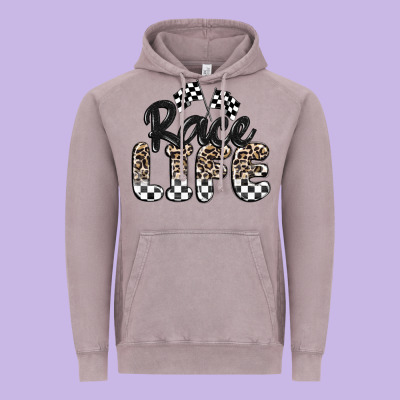 Race Life Vintage Hoodie Designed By Maliassmallbusiness