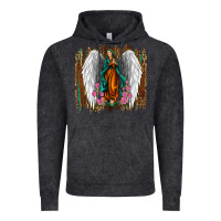 Vintage Black lady of guadalupe Vintage Hoodie - Jasminsmagicworld