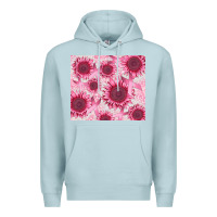 Blue Mist breast cancer sunflower Premium Hoodie - CowGirlArtShop