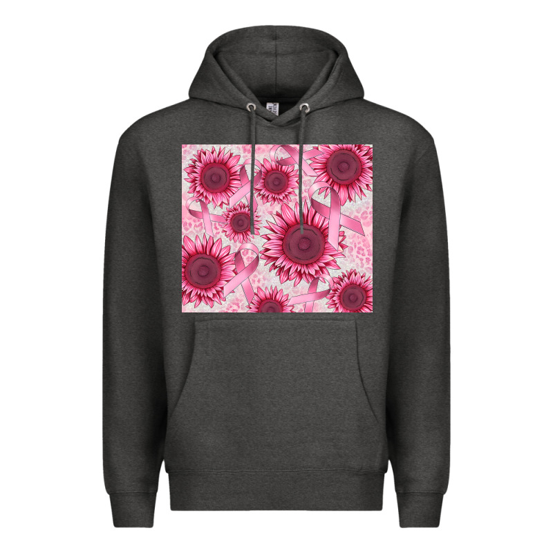 Breast Cancer Sunflower Premium Hoodie by CowGirlArtShop | Teevron