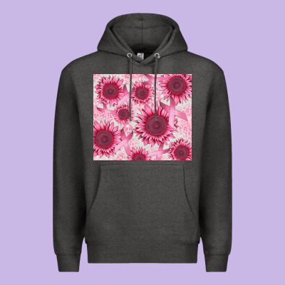 Breast Cancer Sunflower Premium Hoodie Designed By Cowgirlartshop