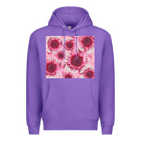 Purple breast cancer sunflower Premium Hoodie - CowGirlArtShop
