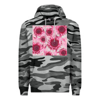 Slate Camo breast cancer sunflower Premium Hoodie - CowGirlArtShop