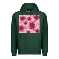 Sports Green breast cancer sunflower Premium Hoodie - CowGirlArtShop
