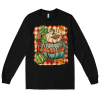 Black Blessed Long Sleeve Tee - BundleAndBundleShop