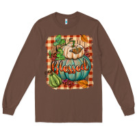 Chestnut Blessed Long Sleeve Tee - BundleAndBundleShop