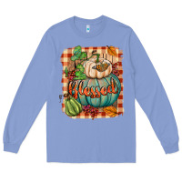 Colony Blue Blessed Long Sleeve Tee - BundleAndBundleShop