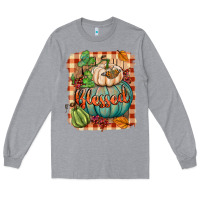 Heather Grey Blessed Long Sleeve Tee - BundleAndBundleShop