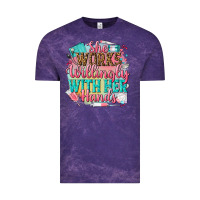 Cloud Purple she works willingly with her hands Vintage Tee - NancyCooperArtShop
