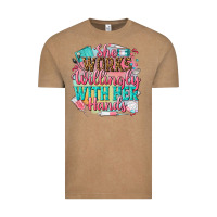 Vintage Coffee she works willingly with her hands Vintage Tee - NancyCooperArtShop