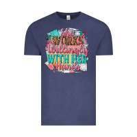 Vintage Denim she works willingly with her hands Vintage Tee - NancyCooperArtShop