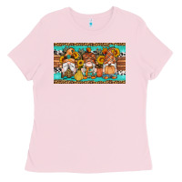 Bubblegum Pink western fall gnomes sippy cup Ladies Tee - Artiststas