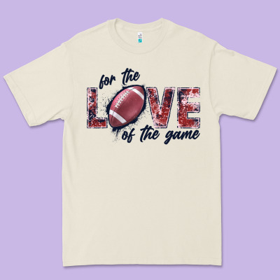 Football Love Of The Game Premium Tee Designed By Jahusdesignshop