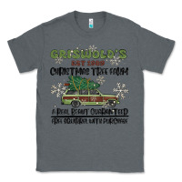 Charcoal Heather christmas tree farm Classic Tee - MaliasSmallBusiness