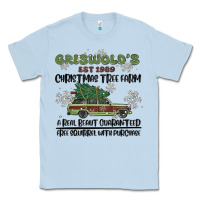 Dusty Blue christmas tree farm Classic Tee - MaliasSmallBusiness