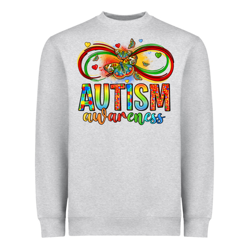 Autism Awareness Butterfly Infinity Symbol Heavyweight Sweatshirt by LillyAllenDesigns | Teevron