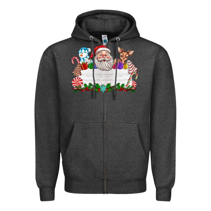 Custom Name Christmas Zipper Hoodie by texasbilliewilder | Teevron
