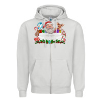 Dove Grey custom name christmas Zipper Hoodie - texasbilliewilder