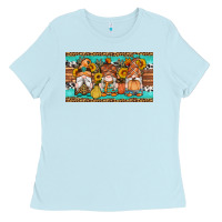 Baby Blue western fall gnomes sippy cup Ladies Tee - Artiststas
