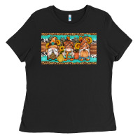 Black western fall gnomes sippy cup Ladies Tee - Artiststas