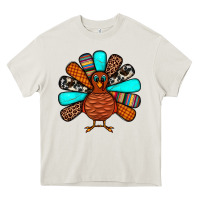 Cream Thanksgiving Turkey Heavy Core Tee - JahusDesignShop