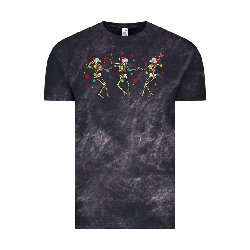 Dancing Skeleton Christmas Vintage Tee by MaliasSmallBusiness | Teevron