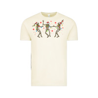Vintage Arctic dancing skeleton christmas Vintage Tee - MaliasSmallBusiness