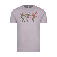 Vintage Zinc dancing skeleton christmas Vintage Tee - MaliasSmallBusiness