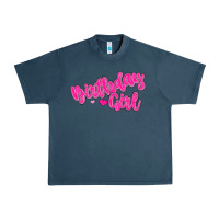 Midnight Navy birthday girl Urban Heavy Tee - MaliasSmallBusiness