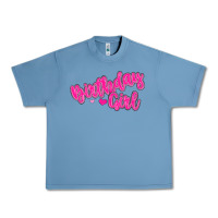 Pebble Blue birthday girl Urban Heavy Tee - MaliasSmallBusiness