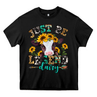 Black just be legend dairy heifer Heavy Core Tee - Jasminsmagicworld