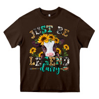 Chocolate Brown just be legend dairy heifer Heavy Core Tee - Jasminsmagicworld
