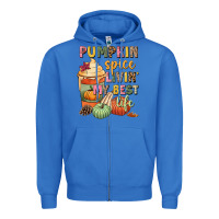 True Royal Pumpkin spice livin' my best life Zipper Hoodie - NancyCooperArtShop