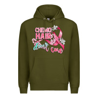 Army Green chemo hair dont care Premium Hoodie - CowGirlArtShop