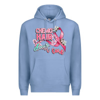 Colony Blue chemo hair dont care Premium Hoodie - CowGirlArtShop