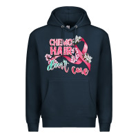Navy chemo hair dont care Premium Hoodie - CowGirlArtShop