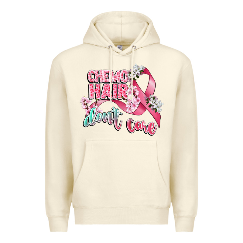 Chemo Hair Dont Care Premium Hoodie by CowGirlArtShop | Teevron